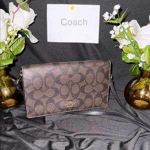 Coach Brown Signature Crossbody Bag